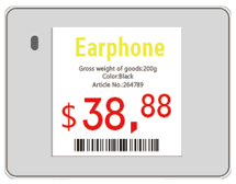 1.54inch Electronic price tag